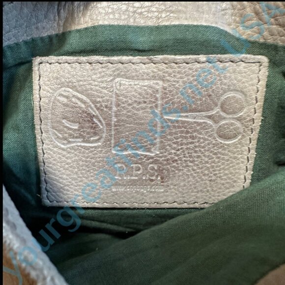 Rock Paper Scissors Gray Leather Small Crossbody Bag - Picture 5 of 5